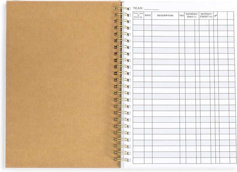Eryqas 2 Pack Accounting Ledger Books for Home Budget Tracking, Business Bookkeeping - Home Expense Tracking Notebook - Expense Ledger for Small Business Bookkeeping - Bookkeeping Book (100 Pages 2 Pack) - Image 4